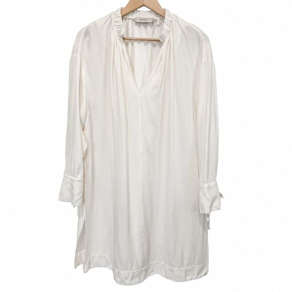 AGNONA Wool Blend Open Sides Tunic In Cream Size IT46 US10 - Picture 3 of 13